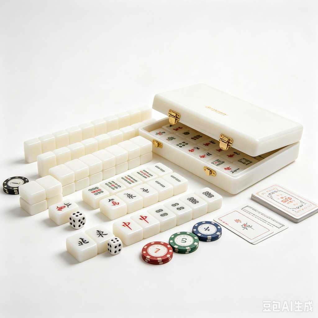 transparent mini mahjong set